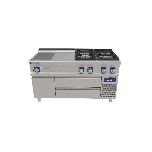 Base Refrigerada y cocina