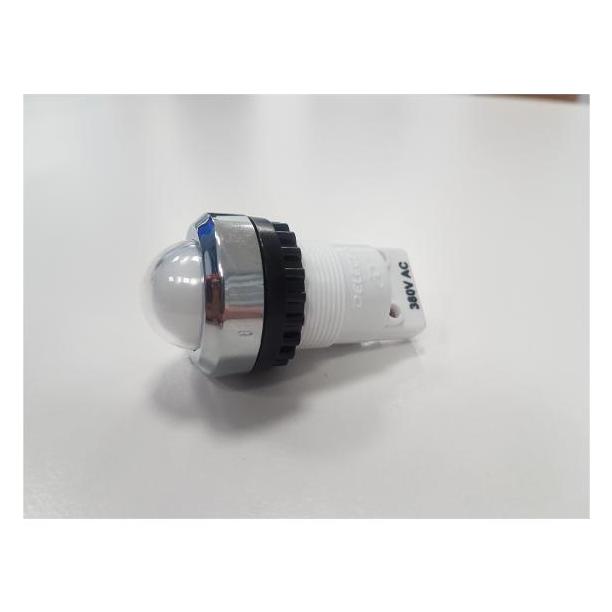 LAMPARA TESTIGO BLANCA LED 380 V.  GRANDE