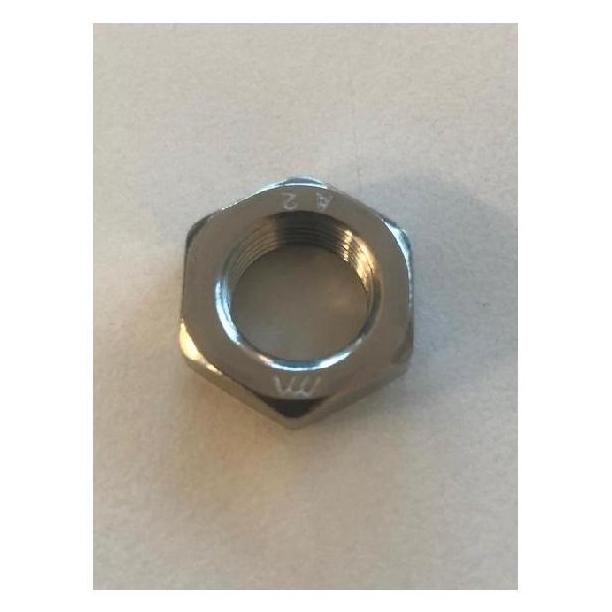 TUERCA PANEL DST-3  M12 x 1.0 mm A2 inoxidable Fine Pitch hexagonal